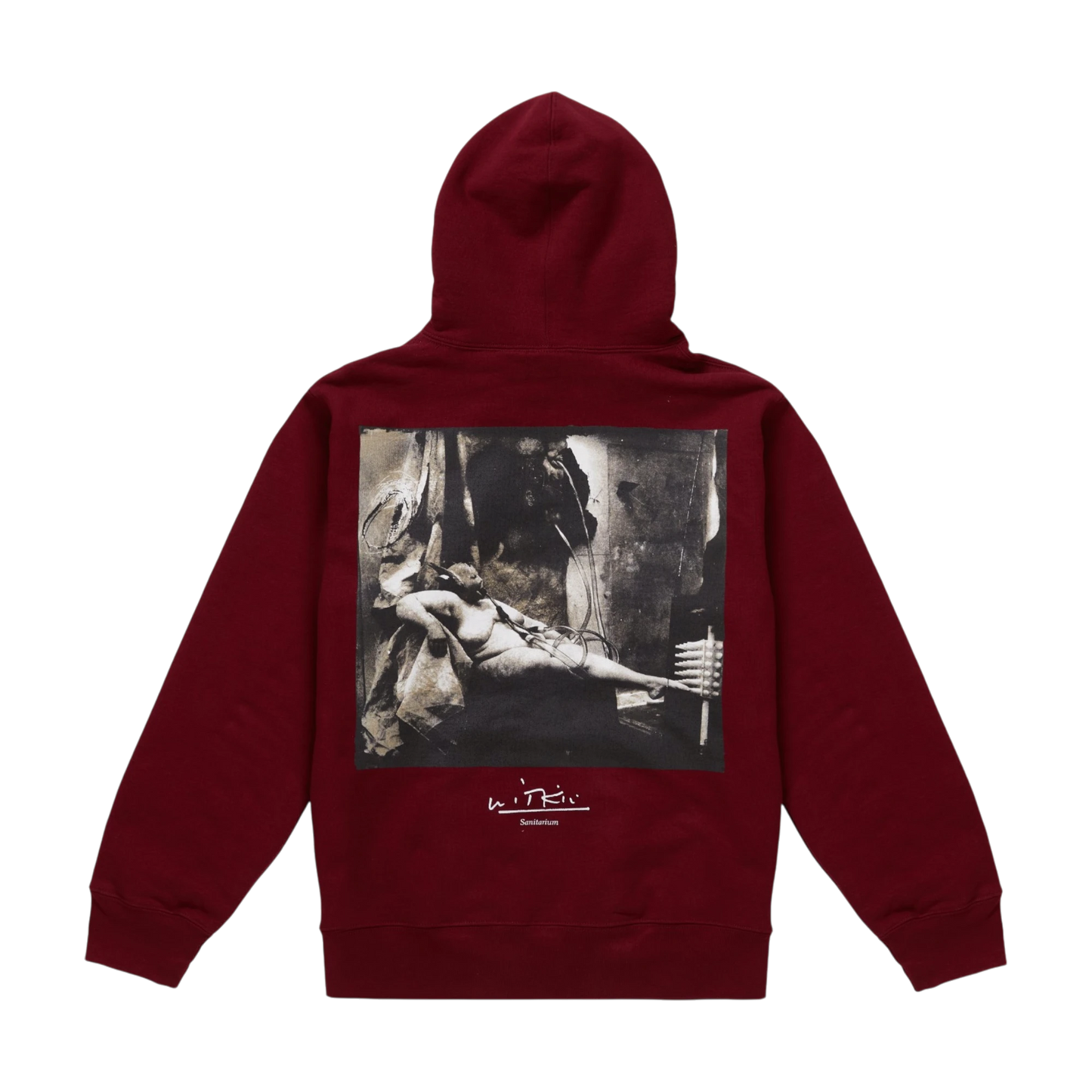 Supreme Joel-Peter Witkin Sanitarium Hooded Sweatshirt Cardinal