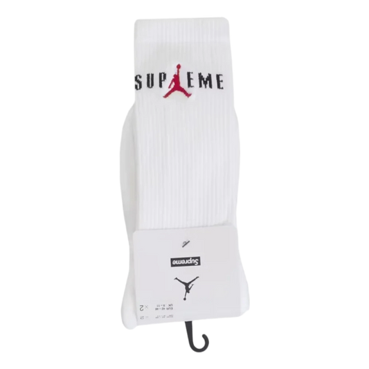 Supreme Jordan Crew Socks White (1u)