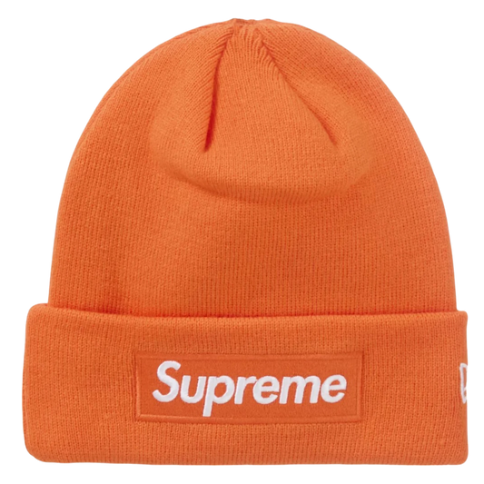 Supreme New Era Box Logo Beanie (FW24) Dark Orange