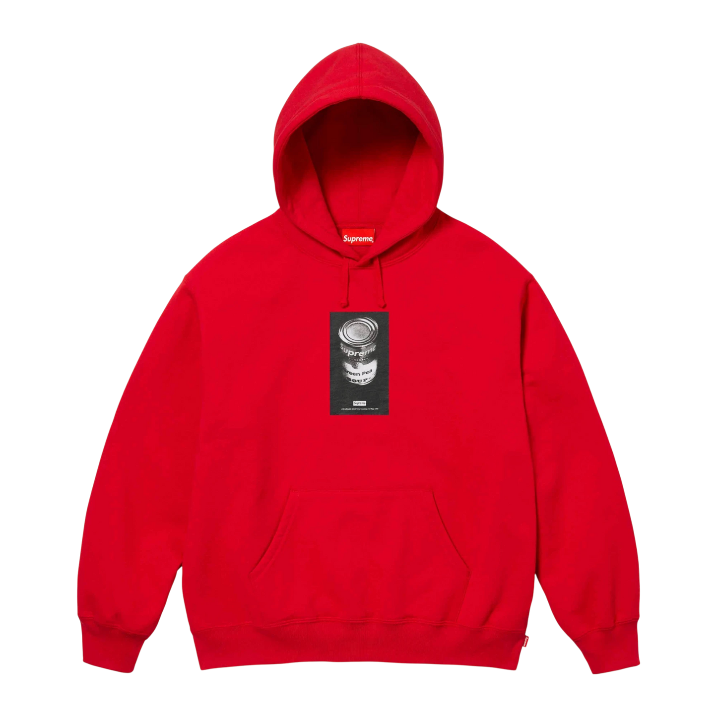 Supreme Soup Can Hooded Sweatshirt Red