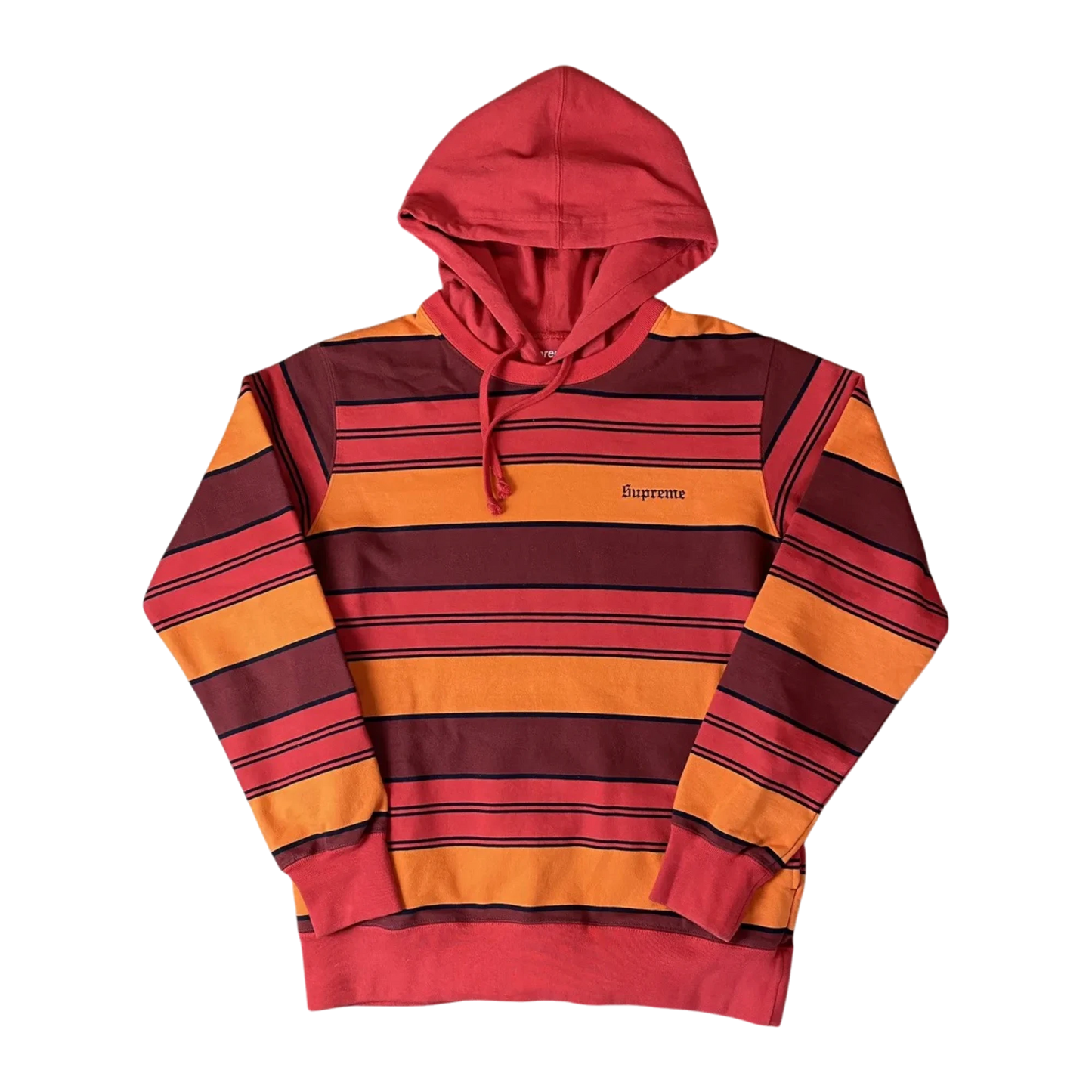 Supreme Supreme Striped Hooded Crewneck SS17