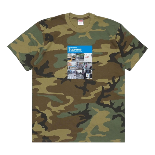 Supreme Verify Tee Woodland Camo