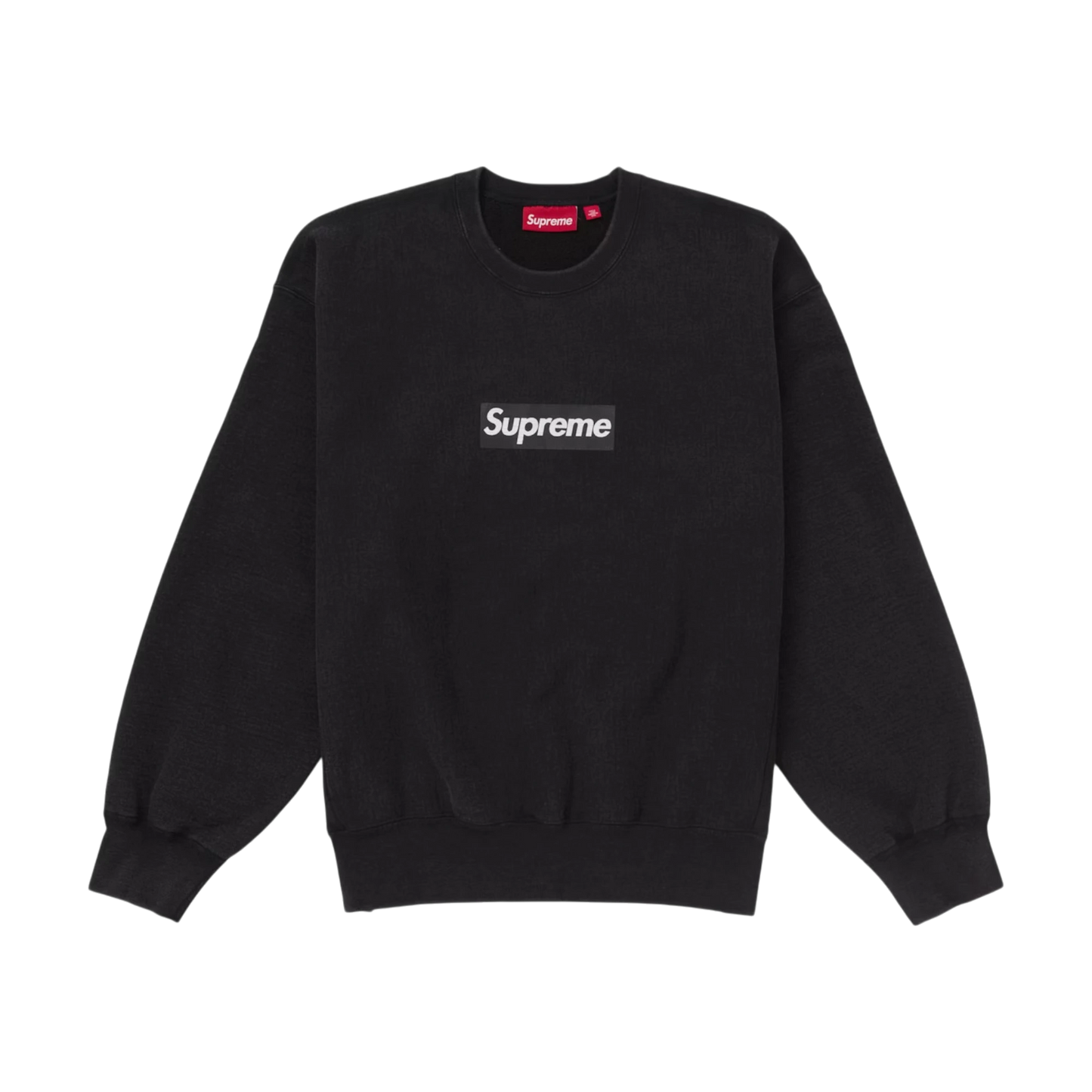 Supreme Washed Box Logo Crewneck Black