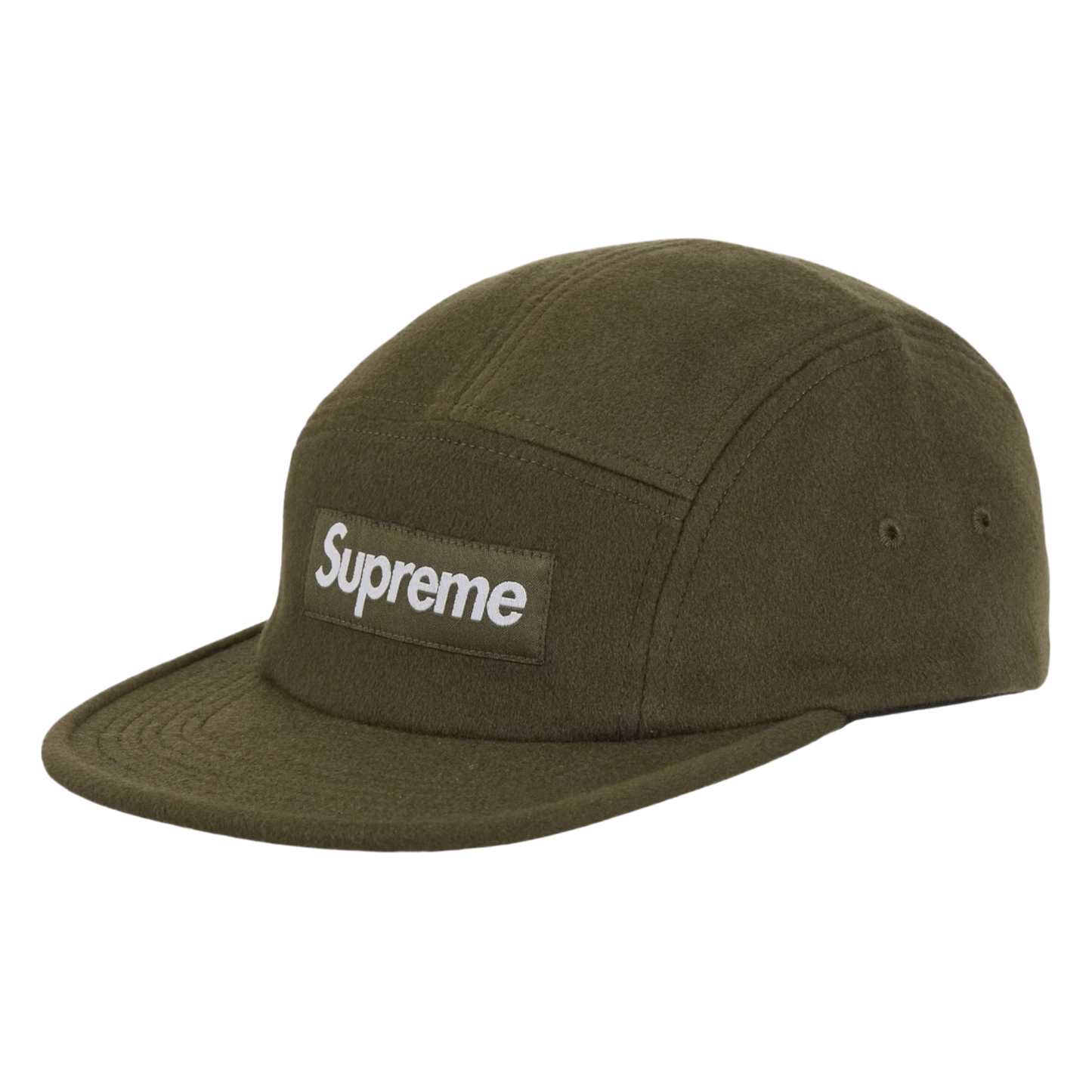 Supreme Wool Camp Cap (FW24) Dark Olive