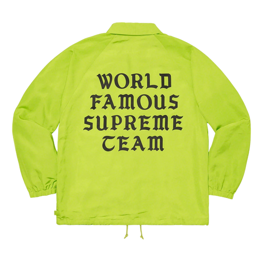 Supreme World Famous Coaches Jacket Lime