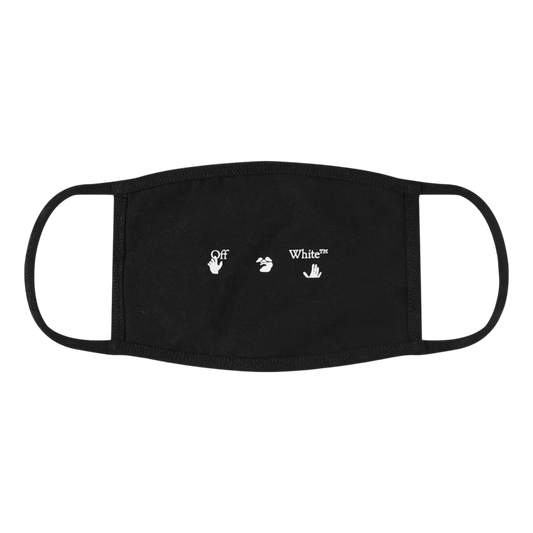 OFF-WHITE New Logo Face Mask Black/White