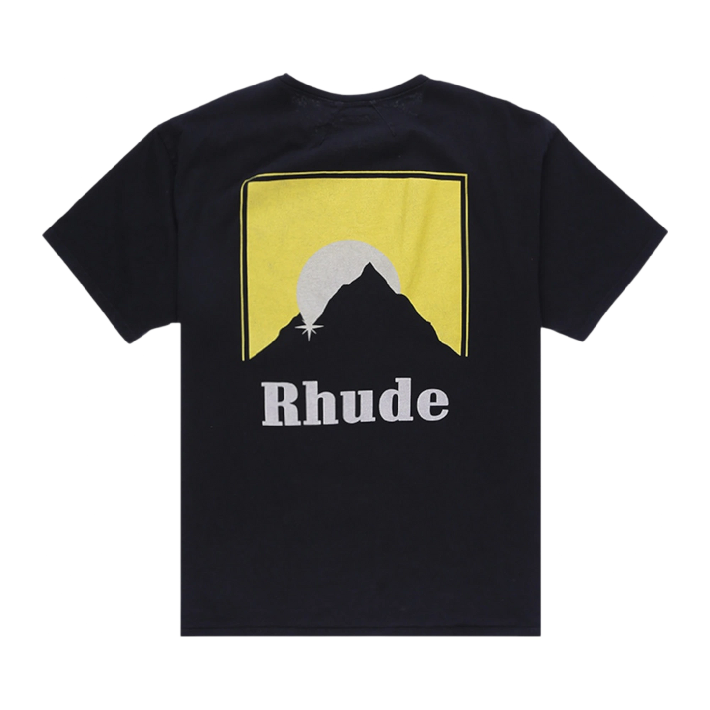 Rhude Moonlight Black/Yellow Tee