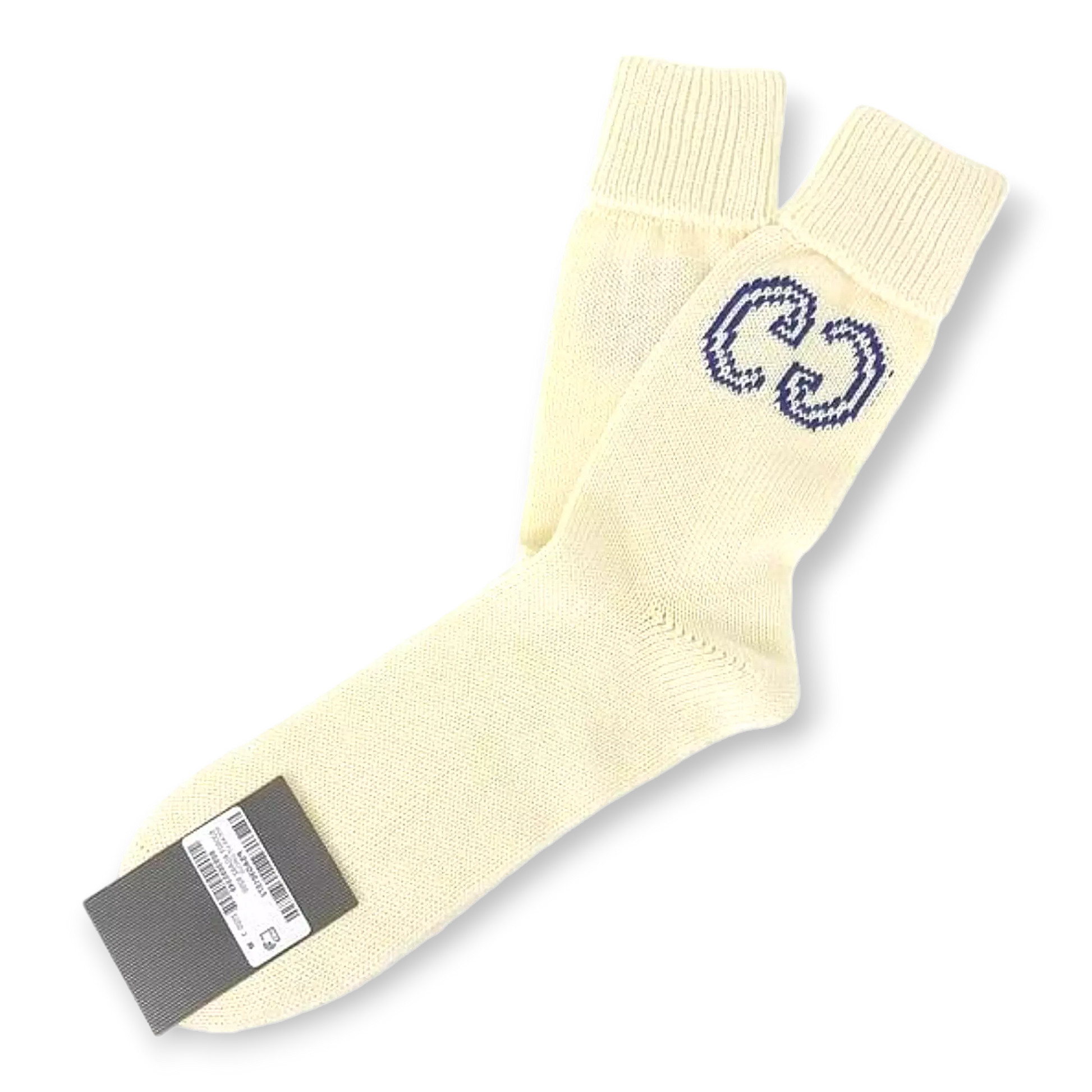 Gucci Socks White/Blue Doble GG