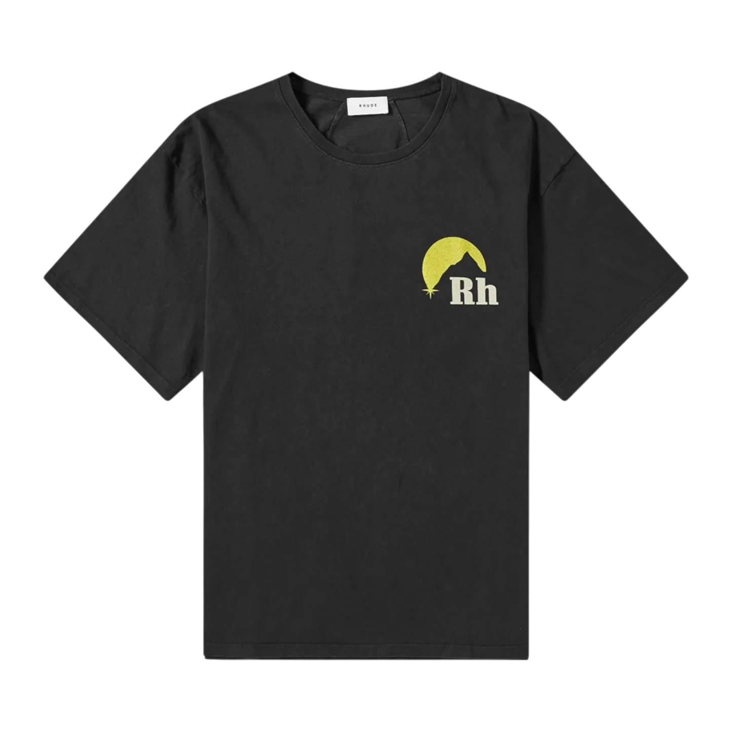 Rhude Moonlight Black/Yellow Tee