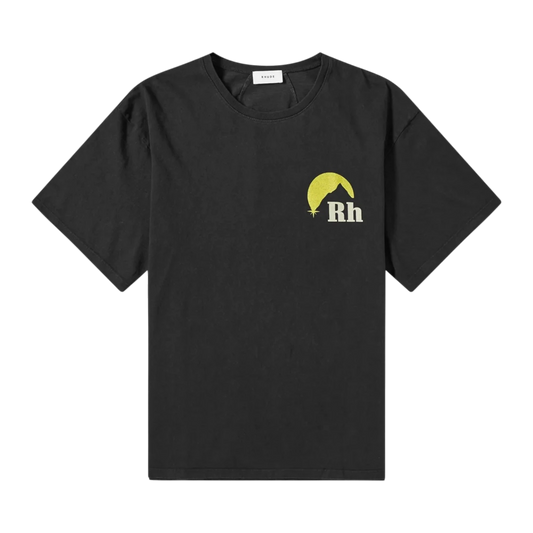 Rhude Moonlight Black/Yellow Tee