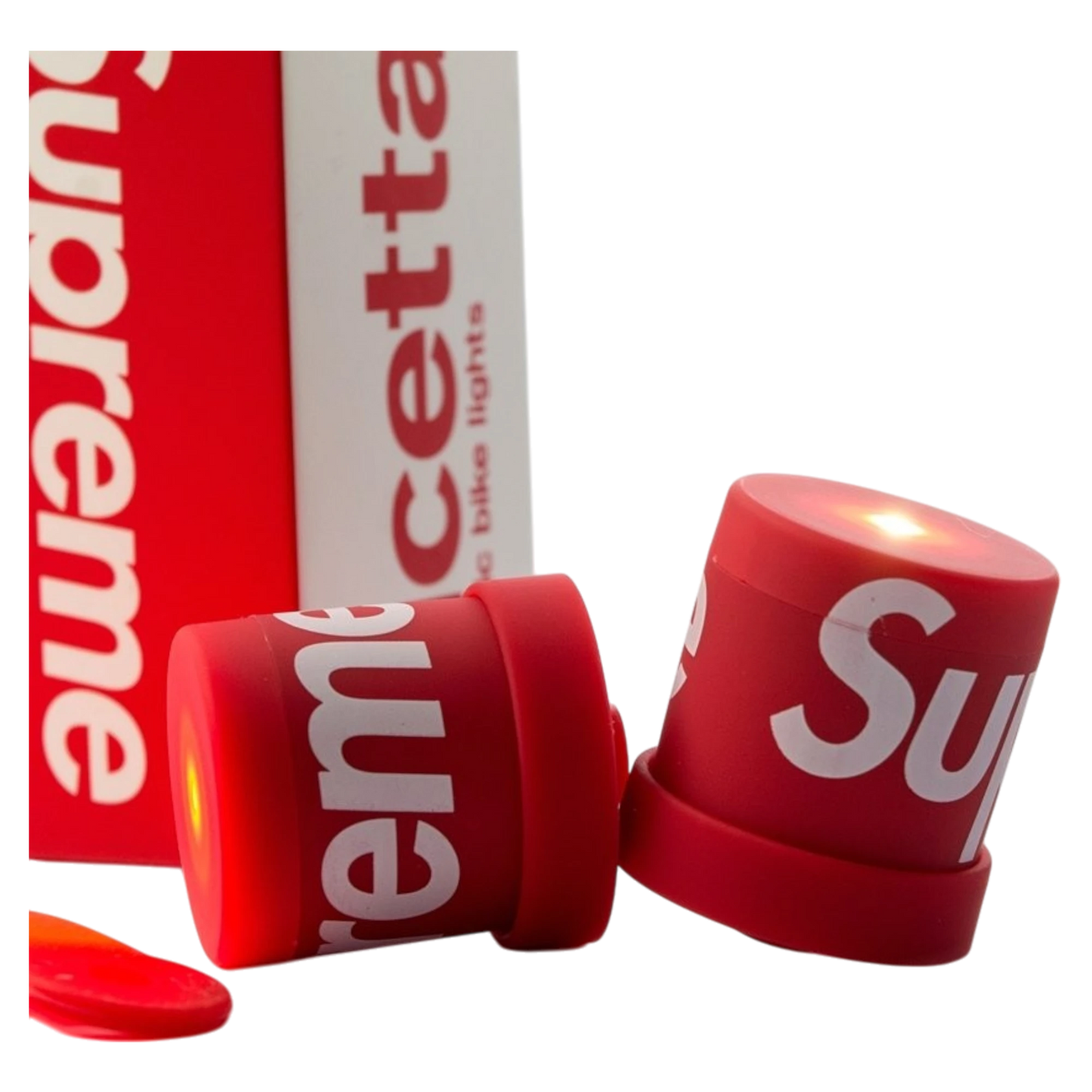 Supreme Lucetta Magnetic Bike Lights Red