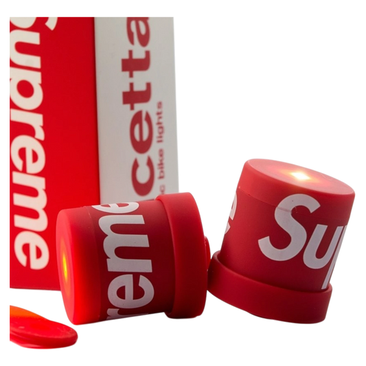 Supreme Lucetta Magnetic Bike Lights Red